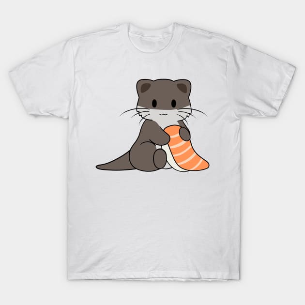 Sushi Otter 2 T-Shirt by BiscuitSnack